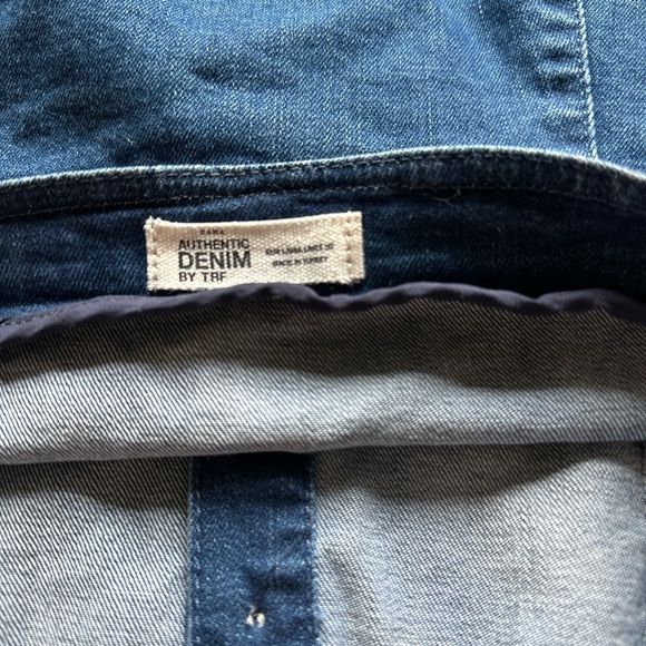 Zara Blue Denim Mini Dress - Picture 3 of 3